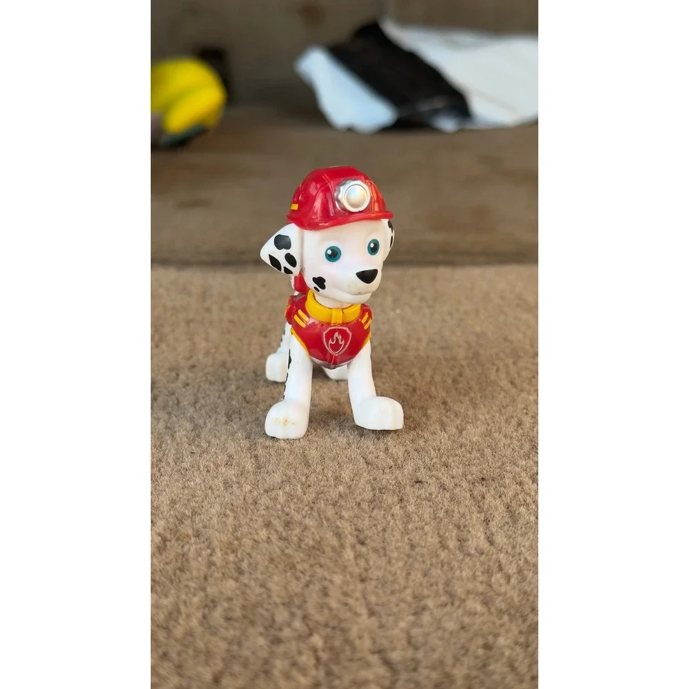 Paw Patrol Marshall Fire Dog Action Figure Red Rescue Uniform Collectible Toy‎